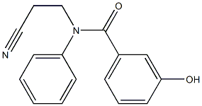 N-(2-cyanoethyl)-3-hydroxy-N-phenylbenzamide 구조식 이미지