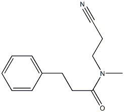N-(2-cyanoethyl)-N-methyl-3-phenylpropanamide Structure