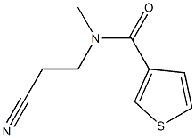 N-(2-cyanoethyl)-N-methylthiophene-3-carboxamide 구조식 이미지