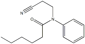 N-(2-cyanoethyl)-N-phenylhexanamide 구조식 이미지