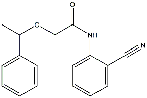 N-(2-cyanophenyl)-2-(1-phenylethoxy)acetamide Structure