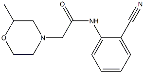 N-(2-cyanophenyl)-2-(2-methylmorpholin-4-yl)acetamide 구조식 이미지
