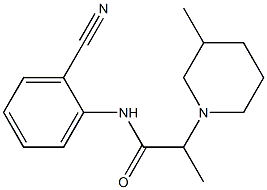 N-(2-cyanophenyl)-2-(3-methylpiperidin-1-yl)propanamide Structure