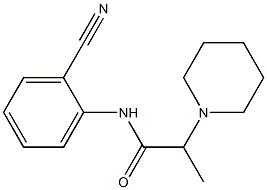 N-(2-cyanophenyl)-2-(piperidin-1-yl)propanamide 구조식 이미지