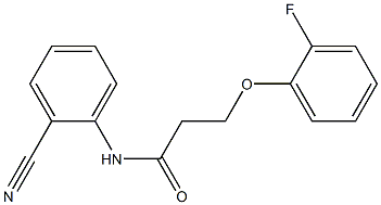 N-(2-cyanophenyl)-3-(2-fluorophenoxy)propanamide Structure