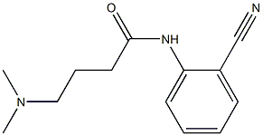 N-(2-cyanophenyl)-4-(dimethylamino)butanamide 구조식 이미지