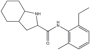 N-(2-ethyl-6-methylphenyl)octahydro-1H-indole-2-carboxamide 구조식 이미지