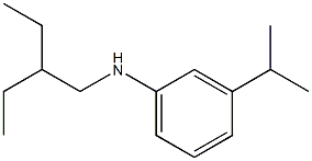 N-(2-ethylbutyl)-3-(propan-2-yl)aniline Structure