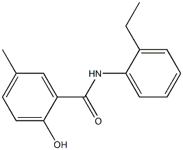 N-(2-ethylphenyl)-2-hydroxy-5-methylbenzamide 구조식 이미지