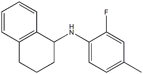 N-(2-fluoro-4-methylphenyl)-1,2,3,4-tetrahydronaphthalen-1-amine 구조식 이미지