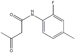 N-(2-fluoro-4-methylphenyl)-3-oxobutanamide 구조식 이미지