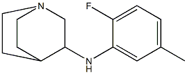 N-(2-fluoro-5-methylphenyl)-1-azabicyclo[2.2.2]octan-3-amine Structure