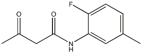 N-(2-fluoro-5-methylphenyl)-3-oxobutanamide 구조식 이미지