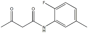 N-(2-fluoro-5-methylphenyl)-3-oxobutanamide Structure