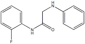 N-(2-fluorophenyl)-2-(phenylamino)acetamide 구조식 이미지