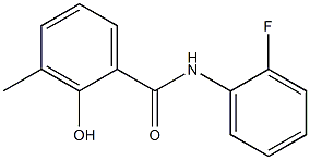 N-(2-fluorophenyl)-2-hydroxy-3-methylbenzamide 구조식 이미지