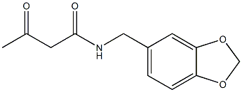 N-(2H-1,3-benzodioxol-5-ylmethyl)-3-oxobutanamide Structure