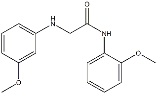 N-(2-methoxyphenyl)-2-[(3-methoxyphenyl)amino]acetamide 구조식 이미지