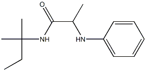 N-(2-methylbutan-2-yl)-2-(phenylamino)propanamide Structure