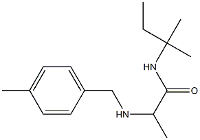 N-(2-methylbutan-2-yl)-2-{[(4-methylphenyl)methyl]amino}propanamide 구조식 이미지