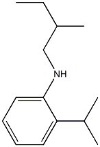 N-(2-methylbutyl)-2-(propan-2-yl)aniline Structure