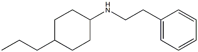 N-(2-phenylethyl)-4-propylcyclohexan-1-amine 구조식 이미지