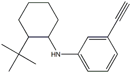 N-(2-tert-butylcyclohexyl)-3-ethynylaniline 구조식 이미지