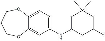 N-(3,3,5-trimethylcyclohexyl)-3,4-dihydro-2H-1,5-benzodioxepin-7-amine Structure