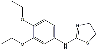 N-(3,4-diethoxyphenyl)-4,5-dihydro-1,3-thiazol-2-amine Structure