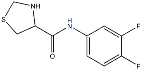 N-(3,4-difluorophenyl)-1,3-thiazolidine-4-carboxamide Structure