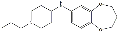 N-(3,4-dihydro-2H-1,5-benzodioxepin-7-yl)-1-propylpiperidin-4-amine Structure