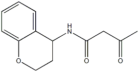 N-(3,4-dihydro-2H-1-benzopyran-4-yl)-3-oxobutanamide Structure