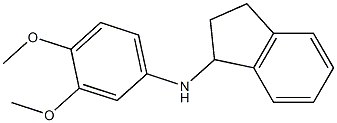 N-(3,4-dimethoxyphenyl)-2,3-dihydro-1H-inden-1-amine 구조식 이미지