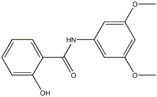 N-(3,5-dimethoxyphenyl)-2-hydroxybenzamide 구조식 이미지