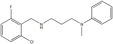 N-(3-{[(2-chloro-6-fluorophenyl)methyl]amino}propyl)-N-methylaniline Structure