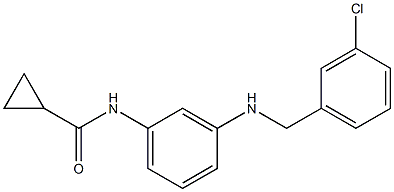 N-(3-{[(3-chlorophenyl)methyl]amino}phenyl)cyclopropanecarboxamide Structure