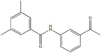 N-(3-acetylphenyl)-3,5-dimethylbenzamide 구조식 이미지