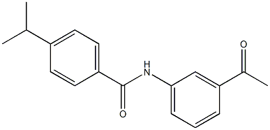 N-(3-acetylphenyl)-4-(propan-2-yl)benzamide Structure