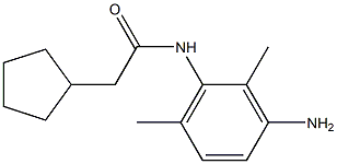 N-(3-amino-2,6-dimethylphenyl)-2-cyclopentylacetamide 구조식 이미지