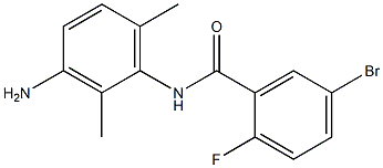 N-(3-amino-2,6-dimethylphenyl)-5-bromo-2-fluorobenzamide 구조식 이미지