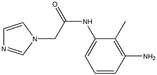 N-(3-amino-2-methylphenyl)-2-(1H-imidazol-1-yl)acetamide 구조식 이미지