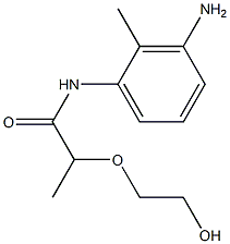 N-(3-amino-2-methylphenyl)-2-(2-hydroxyethoxy)propanamide Structure