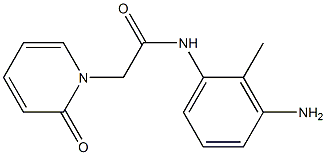 N-(3-amino-2-methylphenyl)-2-(2-oxopyridin-1(2H)-yl)acetamide 구조식 이미지