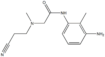 N-(3-amino-2-methylphenyl)-2-[(2-cyanoethyl)(methyl)amino]acetamide Structure