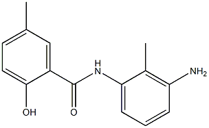 N-(3-amino-2-methylphenyl)-2-hydroxy-5-methylbenzamide 구조식 이미지