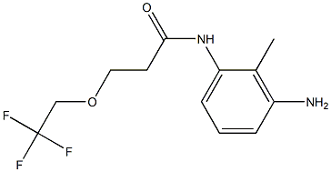 N-(3-amino-2-methylphenyl)-3-(2,2,2-trifluoroethoxy)propanamide 구조식 이미지