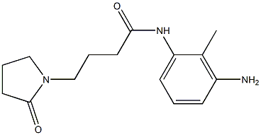 N-(3-amino-2-methylphenyl)-4-(2-oxopyrrolidin-1-yl)butanamide Structure