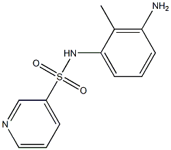 N-(3-amino-2-methylphenyl)pyridine-3-sulfonamide 구조식 이미지