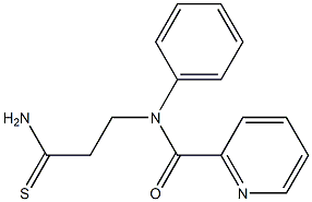 N-(3-amino-3-thioxopropyl)-N-phenylpyridine-2-carboxamide 구조식 이미지