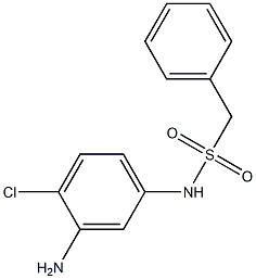 N-(3-amino-4-chlorophenyl)-1-phenylmethanesulfonamide 구조식 이미지